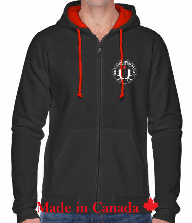 Contrast Lined Full Zip Hoodie – Four Hundred North Lifestyle