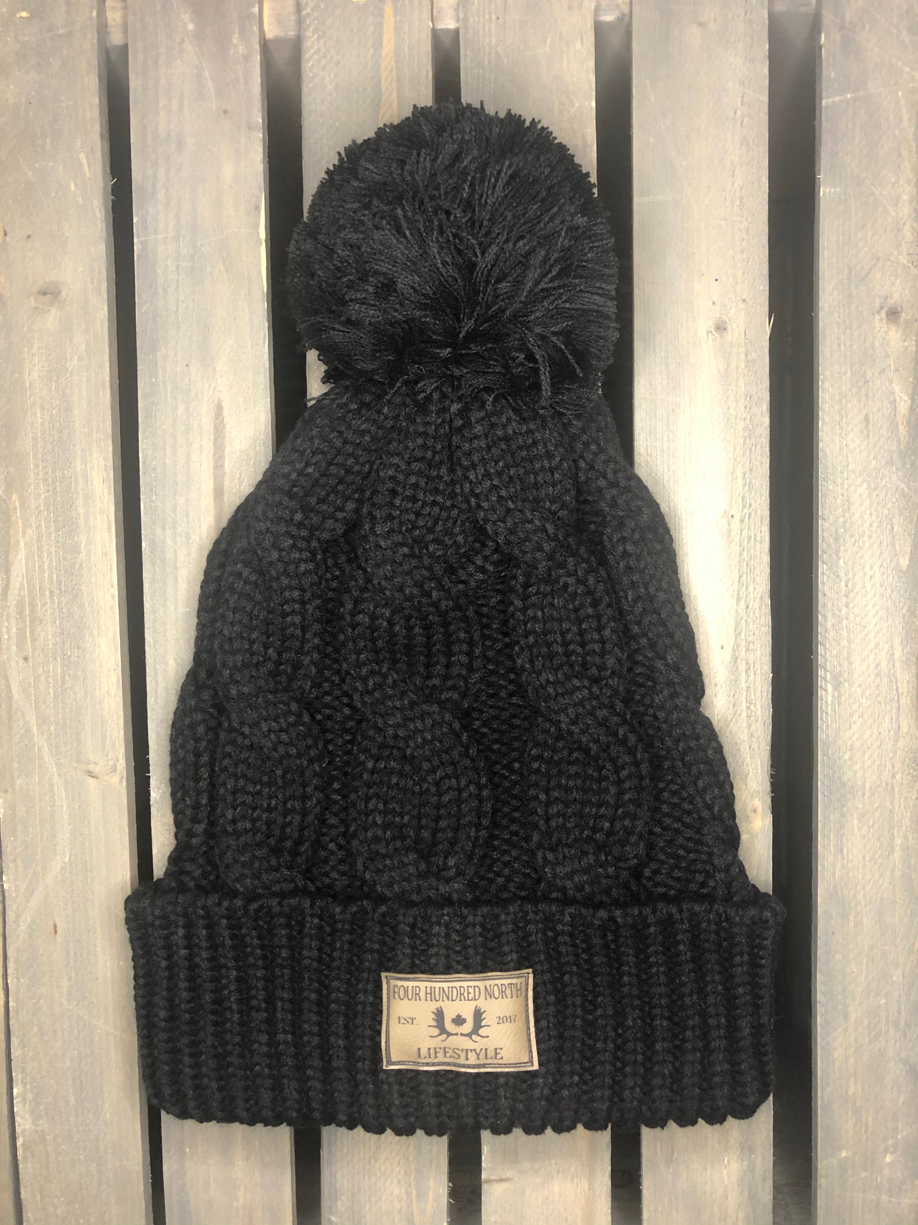 Gravity Threads Two Tone Chunky Soft Marled Knit Soft Beanie